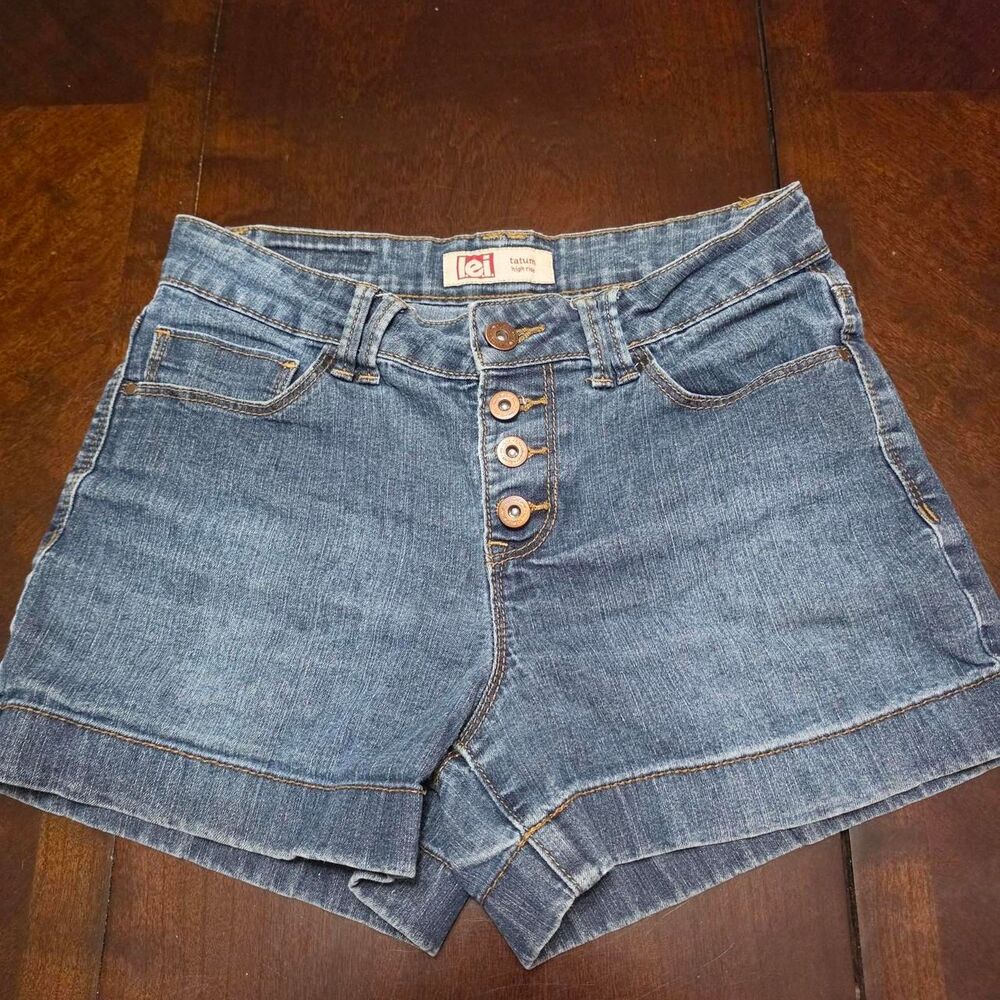 L.e.i. Denim Buttonfly Shorts - Y2k